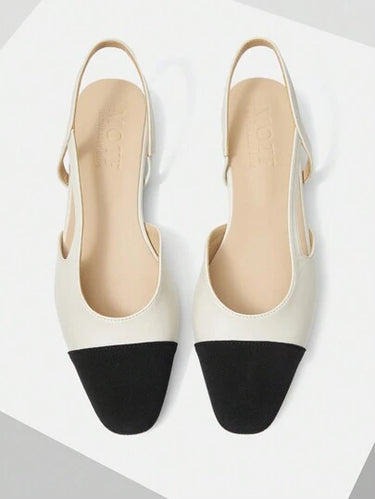 Chaussures plates confortables en patchwork pour femmes, pour les vacances, l'été, les vacances de printemps et Pâques Beige
