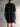 Robe décontractée ample mi-longue pour femmes, effet denim, col à revers, patchwork et couleurs contrastées