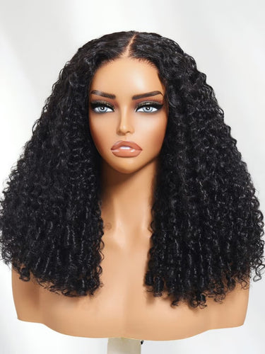 Perruque en cheveux bouclés de qualité supérieure, 7x5 avec extrémités en spirale