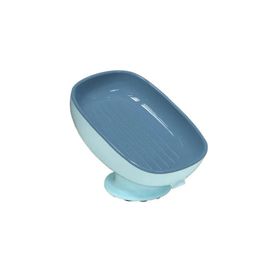1 porte-savon de salle de bain auto-drainant avec super ventouse, récipient portable pour accessoires de salle de bain