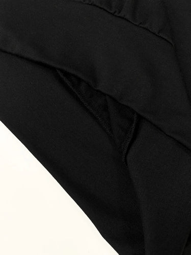 Robe décontractée ample mi-longue pour femmes, effet denim, col à revers, patchwork et couleurs contrastées