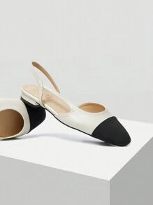 Chaussures plates confortables en patchwork pour femmes, pour les vacances, l'été, les vacances de printemps et Pâques Beige