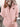 sweat-shirt décontracté à manches longues pour femmes - Rose bonbon