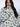 Sweat-shirt oversize en polaire sherpa à imprimé floral, col montant