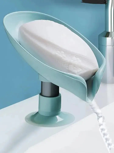 Lot de 2 porte-savons en forme de feuille, avec ventouse, pour égoutter les éponges de douche, accessoires de cuisine et de salle de bain
