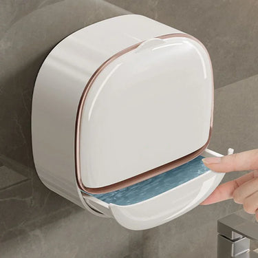 Boîte à savon murale en ABS avec couvercle, étanche, pour salle de bain, rangement de voyage