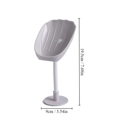1 boîte à savon améliorée avec drain et double grille, porte-savon mural pour toilettes avec couvercle, boîte à savon non perforée